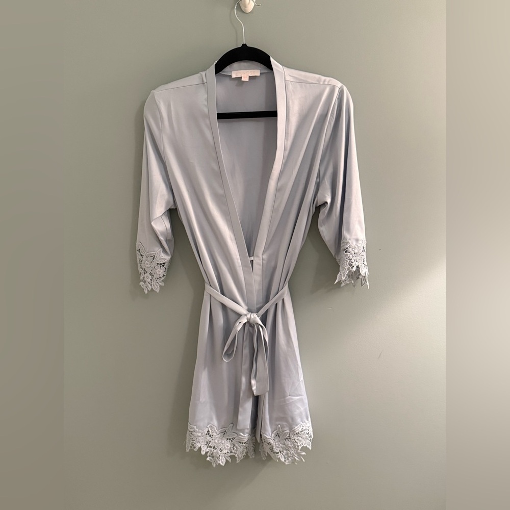 Le Rose Light Soft Blue with lace stunning.